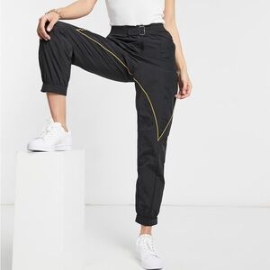 Adidas Originals x Paolina Russo Track Pants Women’s Small Black Yellow Joggers